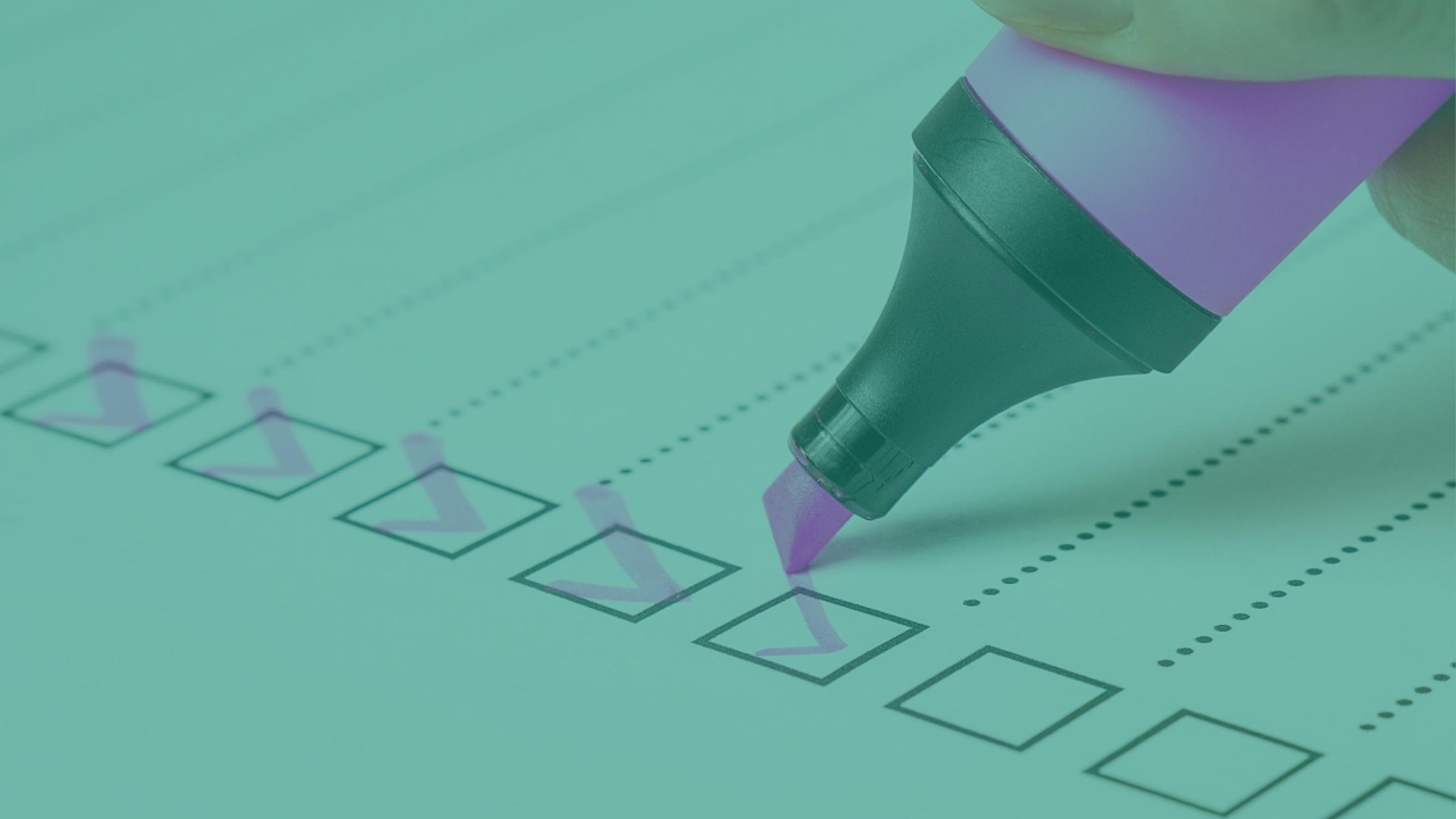 Picture of survey being filled in