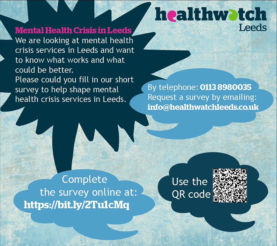 Healthwatch Leeds mental health crisis survey pic